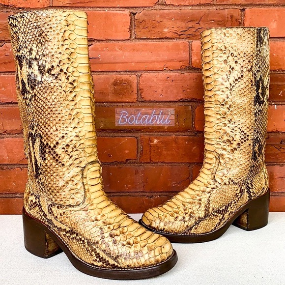 sendra snakeskin boots